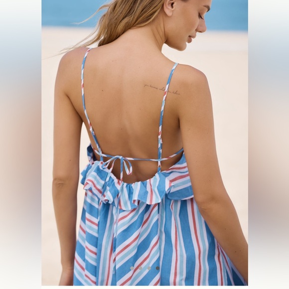 ANTHROPOLOGIE CELANDINE SLEEVELESS SQUARE NECK DRESS SIZE XXS-XL MSRP $118 NWT - Picture 4 of 11